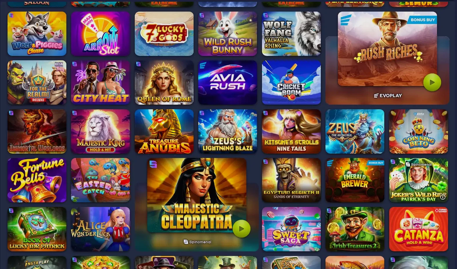 Moi Casino mobiele app interface op smartphone
